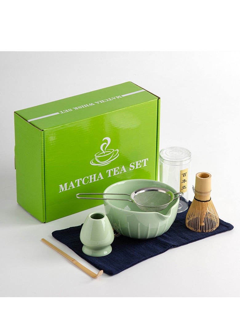 Joyelink 6 Piece Matcha Whisk Set Bamboo Matcha Tools for Stirring Matcha Tea - Image 1