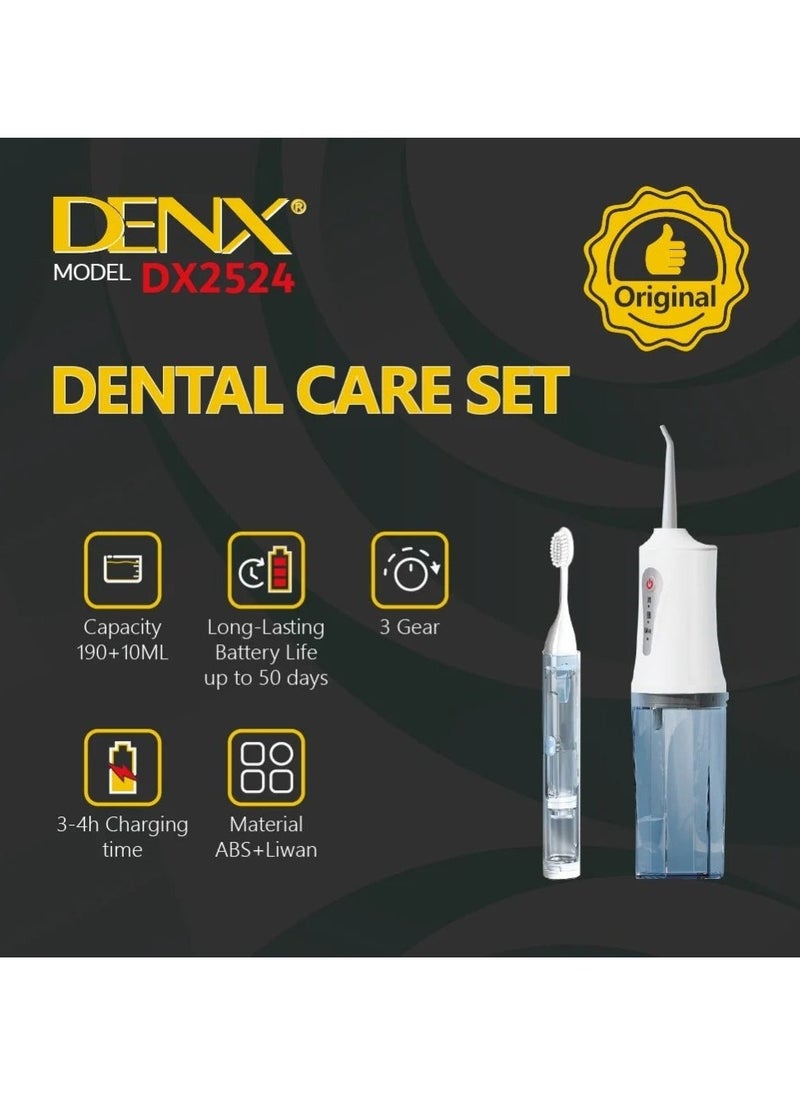 Denx Dental Care Set | Denex Dx2524 Smart Water Floss + Magic Brush - Image 3