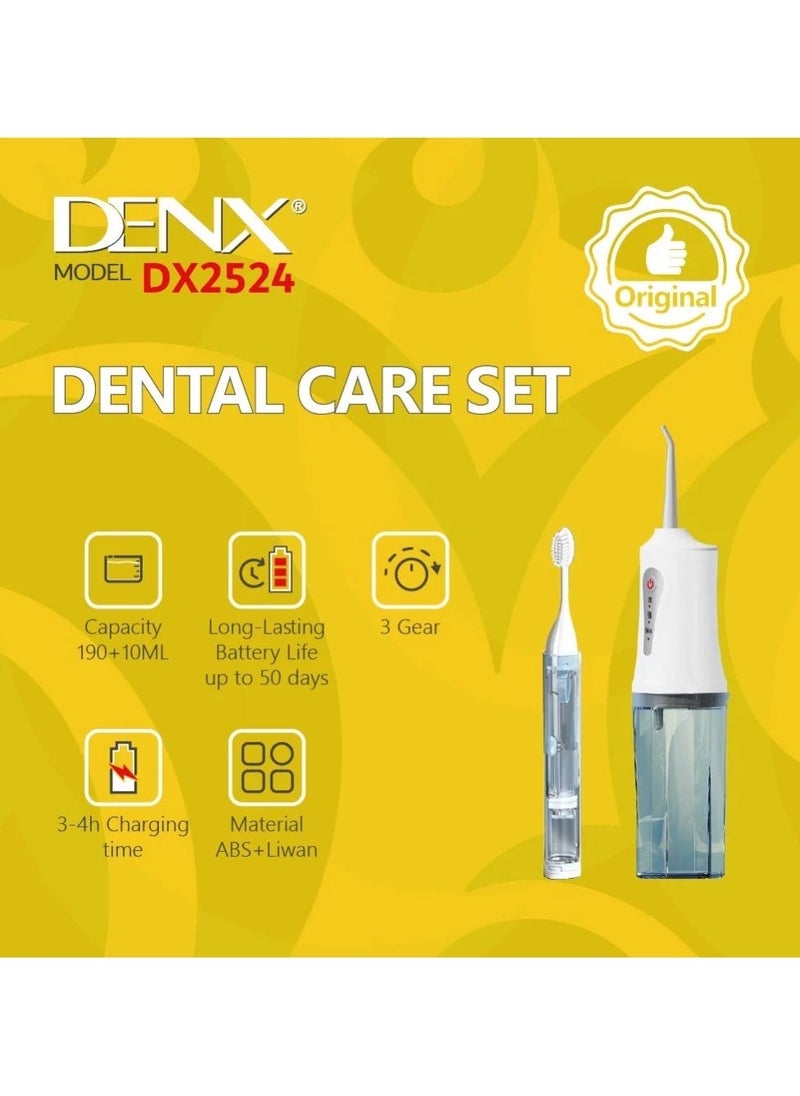 Denx Dental Care Set | Denex Dx2524 Smart Water Floss + Magic Brush - Image 2