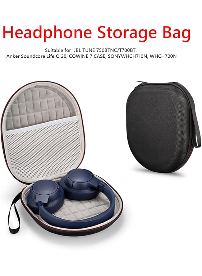 erorex Hard Eva Case For Jbl Tune 750Btnc T700Bt Sony Wh Ch710N Wh Ch700N Edifier Free Pro Headphones Headset Waterproof Protective Cover Portable Travel Carrying Storage Bag Case Only - Image 4