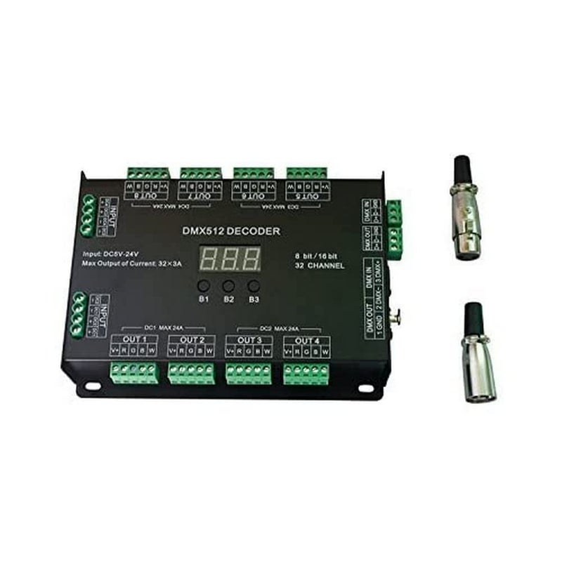 Nutbro 4 CH Constant Voltage DMX512 Decoder RGB/RGBW Controller Din Rail Mounted 4 Channel Dimming Controller 5-24VDC - Image 2