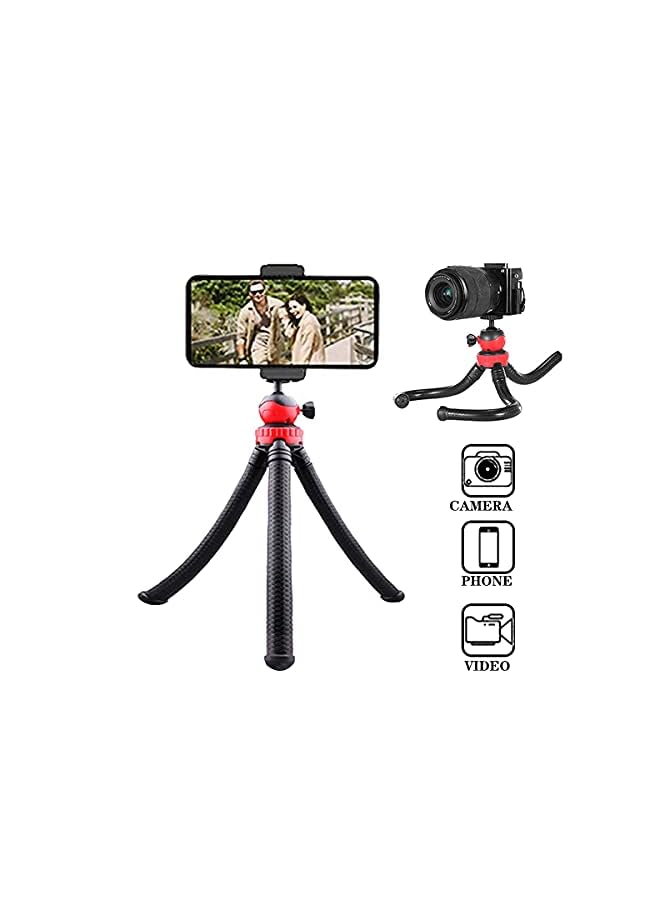 Zaboon Flexible Tripod Octopus Spider Stand Holder With 360° Ball Head For Gopro Heor 6/5/4/3+/3 Yi Action Camera For Canon Nikon Sony Dslr For Iphone X 8 7 Cell Phone - Image 4