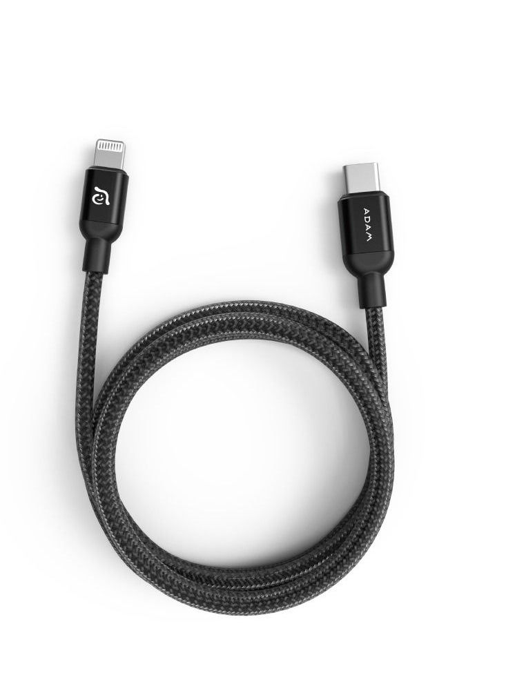 ADAM ELEMENTS - Adam Elements PeAk II C120B USB-C to Lightning Cable Black - Image 1