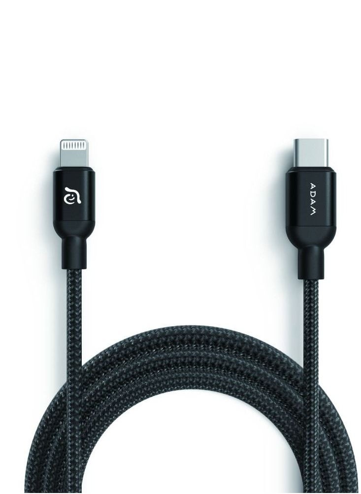 ADAM ELEMENTS - Adam Elements PeAk II C120B USB-C to Lightning Cable Black - Image 1