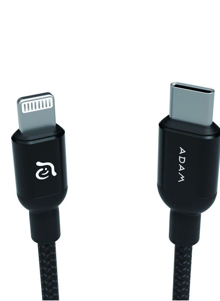 ADAM ELEMENTS - Adam Elements PeAk II C120B USB-C to Lightning Cable Black - Image 1