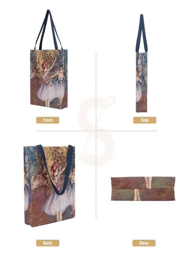 Signare Tapestry Foldable Tote Bag Reusable Shopping Bag Grocery Bag inspired by Edgar Degas (GUSS-ART-ED-BLR-2) - Image 2