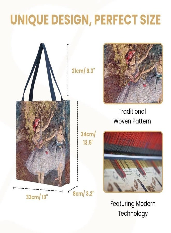 Signare Tapestry Foldable Tote Bag Reusable Shopping Bag Grocery Bag inspired by Edgar Degas (GUSS-ART-ED-BLR-2) - Image 3