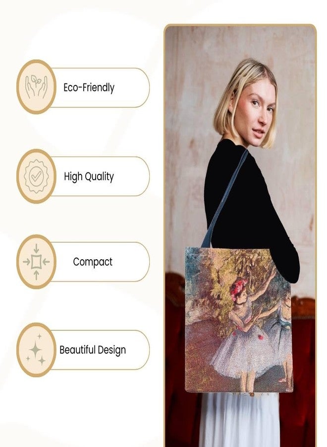 Signare Tapestry Foldable Tote Bag Reusable Shopping Bag Grocery Bag inspired by Edgar Degas (GUSS-ART-ED-BLR-2) - Image 5