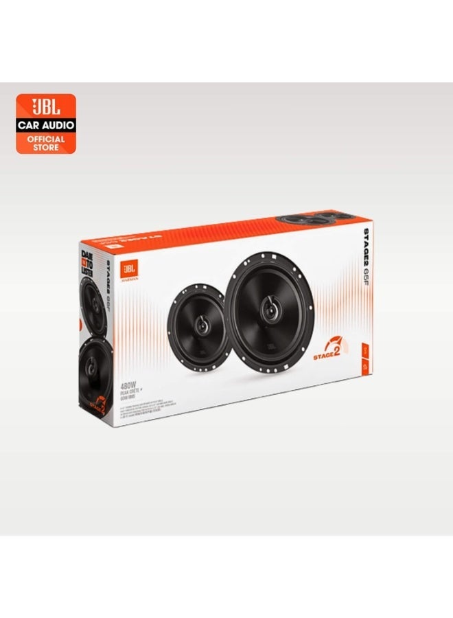 JBL Stage2 65F 6.5" (165mm) 2-Way Coaxial Car Speakers – 480W Peak / 60W RMS – 2-Year Warranty - Image 1