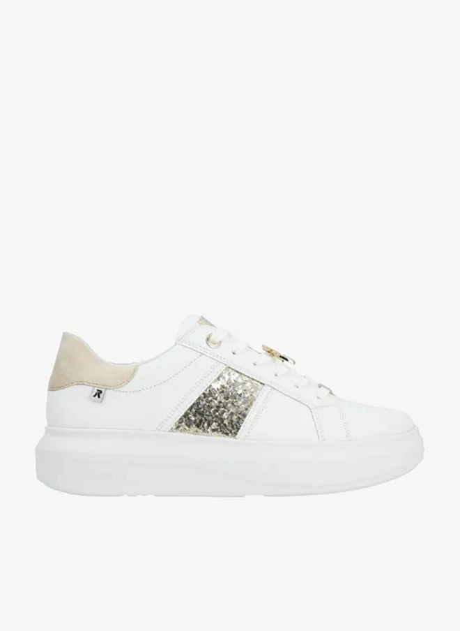 rieker 116-1163 Rieker Ladies Casual Shoes Evolution W1202-82 White / Gold