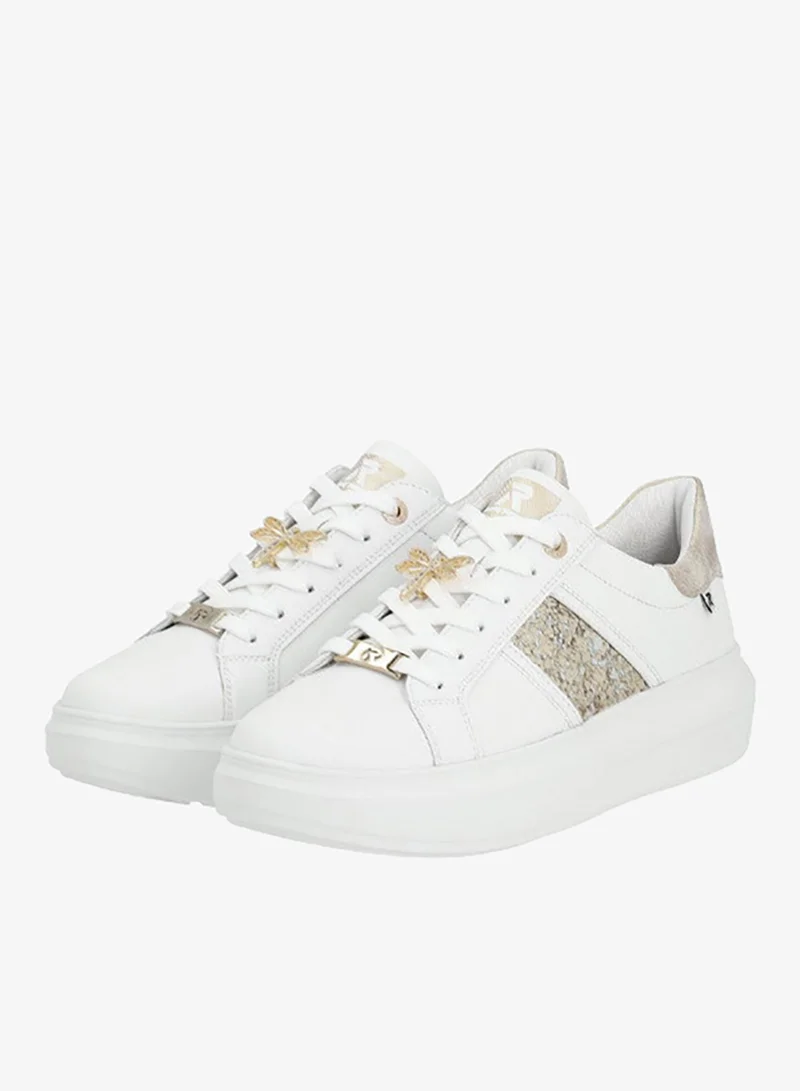 rieker 116-1163 Rieker Ladies Casual Shoes Evolution W1202-82 White / Gold