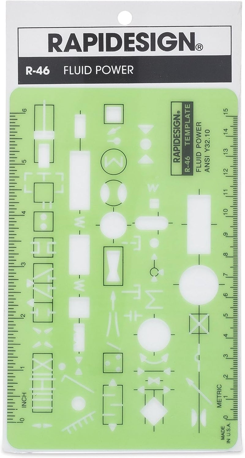 Fluid Power Template, 1 Each (R46)