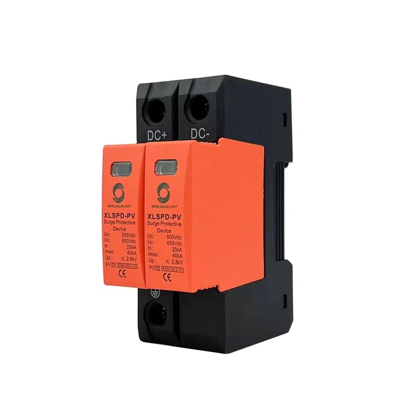 2P 1000V DC جهاز حماية من زيادة الجهد 20 40KA واقي الجهد المنخفض تركيب على سكة DIN - Image 5