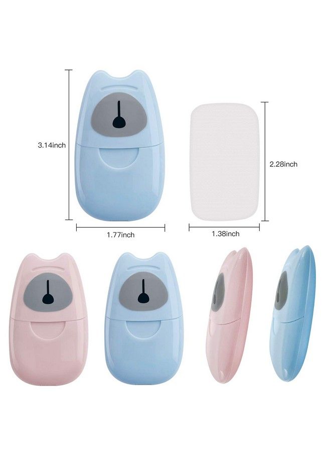 NANASO 4 Boxs(200 Sheets) Paper Soapmini Portable Travel Soap Paper Sheetsdisposable Soap Paper For Outdoorcamping Hikinghand Washing Bath Scented Paper Soap - Image 3