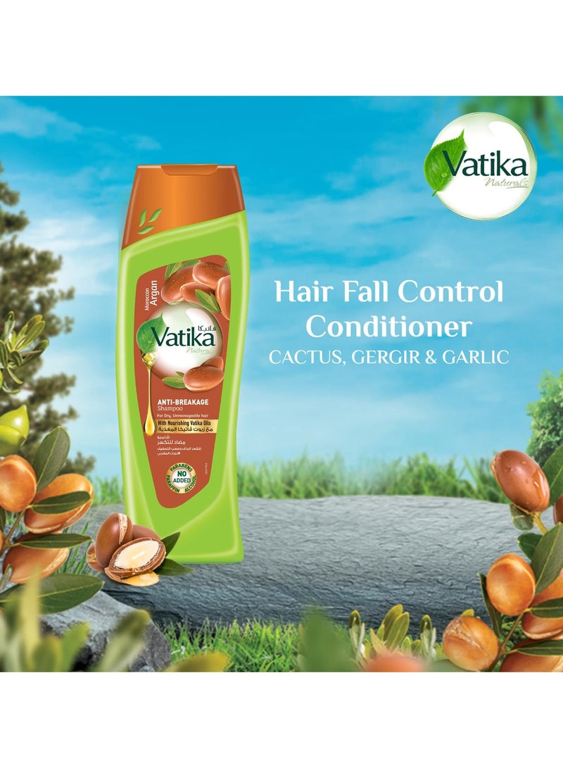 فاتيكا شامبو الأرغان المغربي الطبيعي المضاد للتكسر من ناتشورالز 200 مل | شعر ناعم مرطب | للشعر الجاف الذي لا يمكن التحكم فيه - Image 3