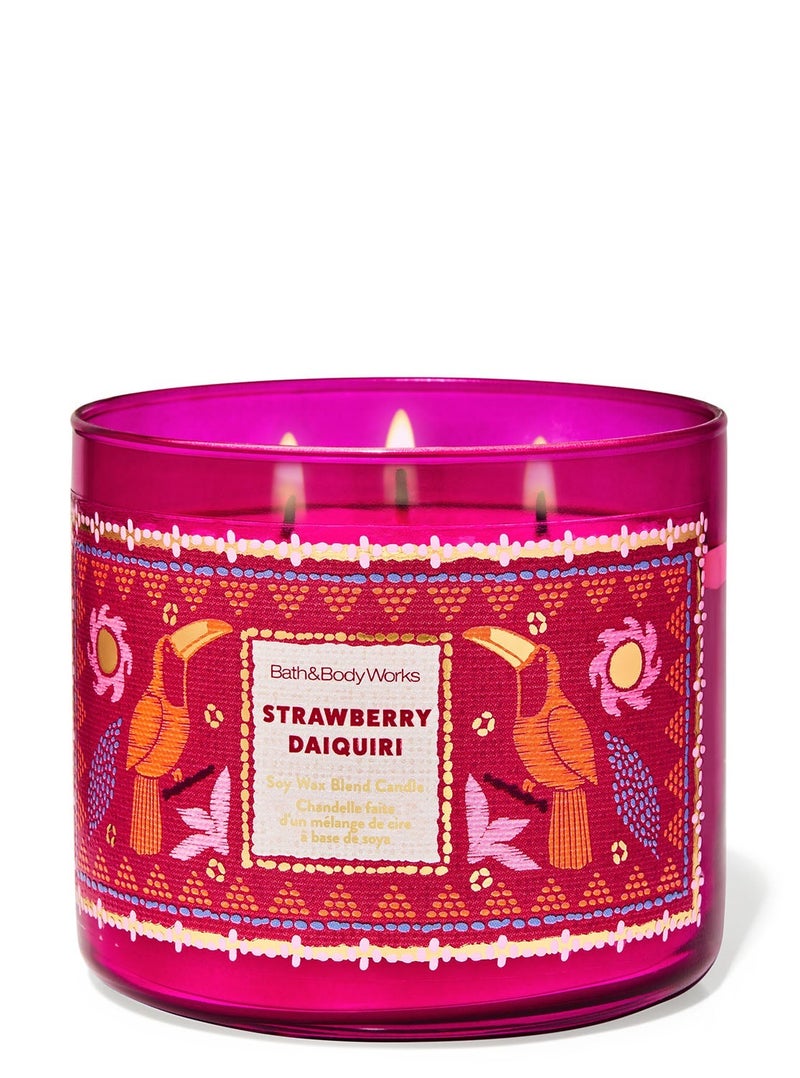 Bath & Body Works Strawberry Daiquiri 3-Wick Candle