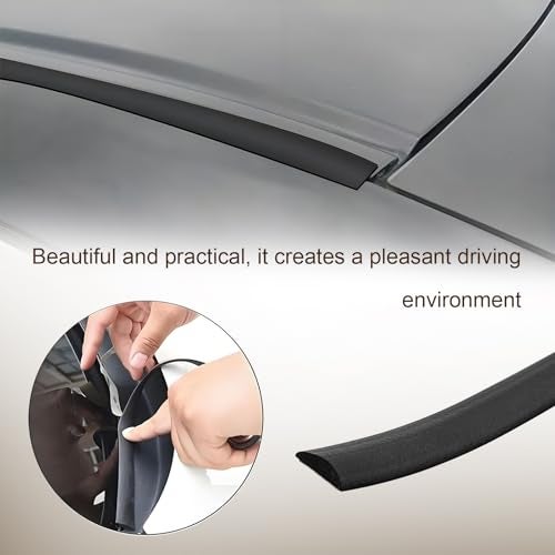 LTDCVTR 16.5FT/5M Car Windshield Seal Strip & Sunroof Rubber Seal, Universal Automotive Weather Stripping Seal Strip for Car Front Rear Windshield, Sunroof, Windows, Sliding Doors Edge Trim Molding Protection - Image 5