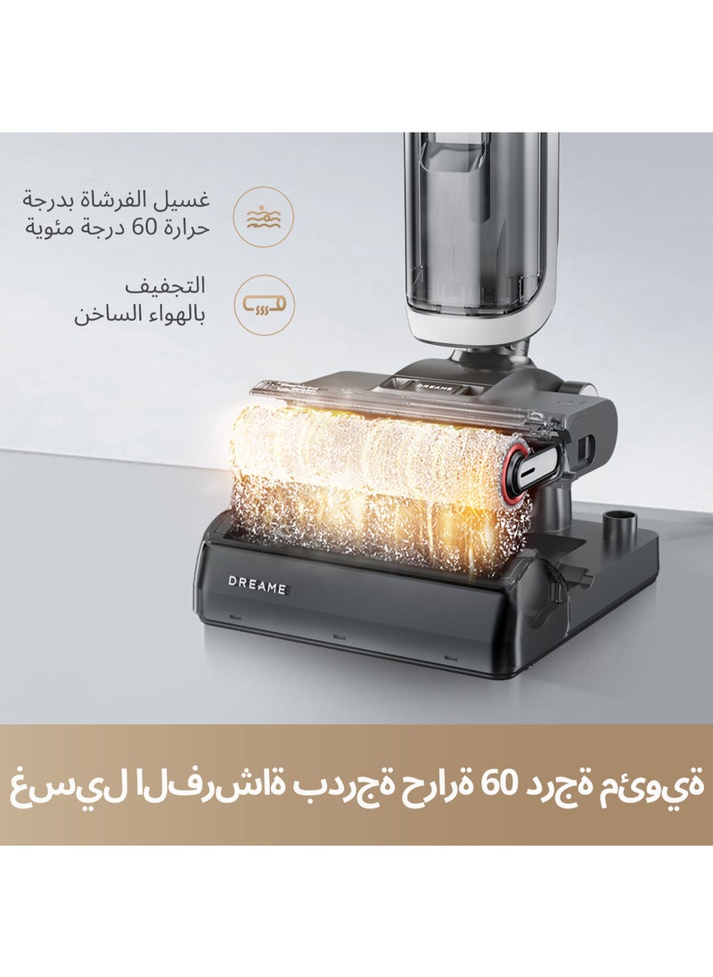 Dreame - Dreame H14 Wet and Dry Vacuum, 60°C Brush Wash, 60°C Hot Air Drying, 5min Super-Speed Drying, Dual Rotation Self-Cleaning, 18kPa Suction, Dual Edge Cleaning, Smart Detection & Adjustment - Image 1