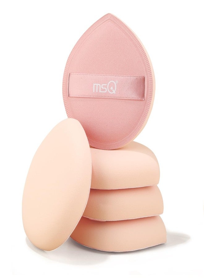 MSQ 5Pcs Makeup Sponge For Foundation Concealer and Powder, Triangle Powder Puff Soft Sponges Blender, Latex Free Blender Sponge For Liquid, Cream, Powder Seamless & Flawless Makeup, 2.75 in, Pink - Image 1