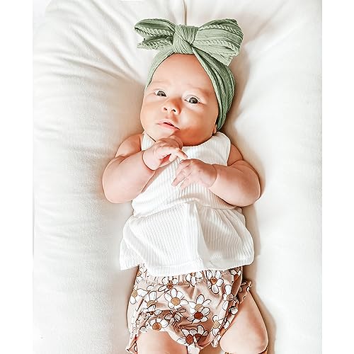 Niceye Handmade Baby Headbands Soft Stretchy Nylon Hair Bands with Bows for Newborn Infant Baby Toddler Girls - Image 4