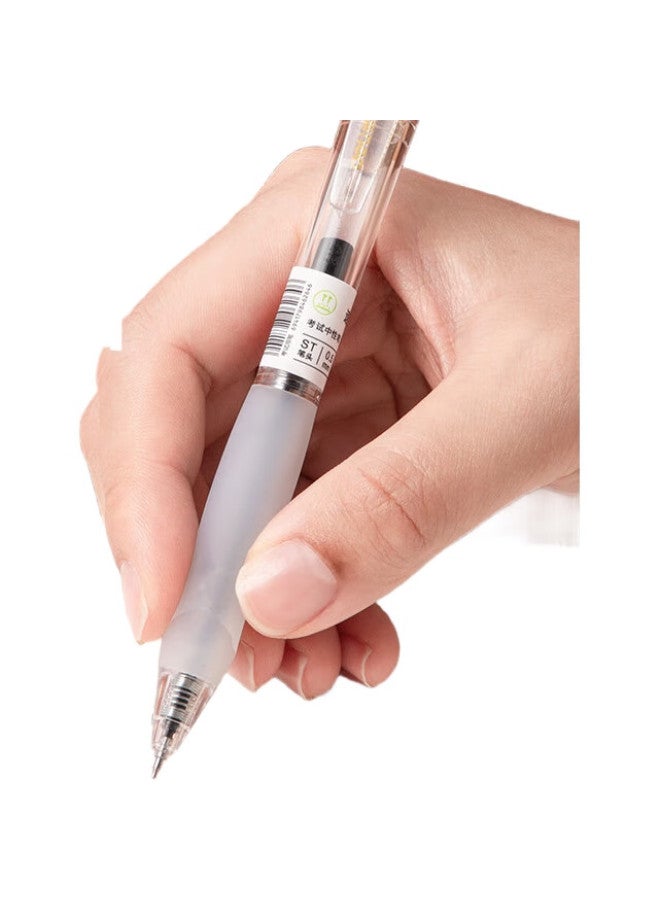 Deli [Ink Control Master] 0.5Mm Exam-Ready Expandable Quick-Drying Gel Pen, Pointed Tip Smooth Black, 12 Pens/Box, V100 - Image 3