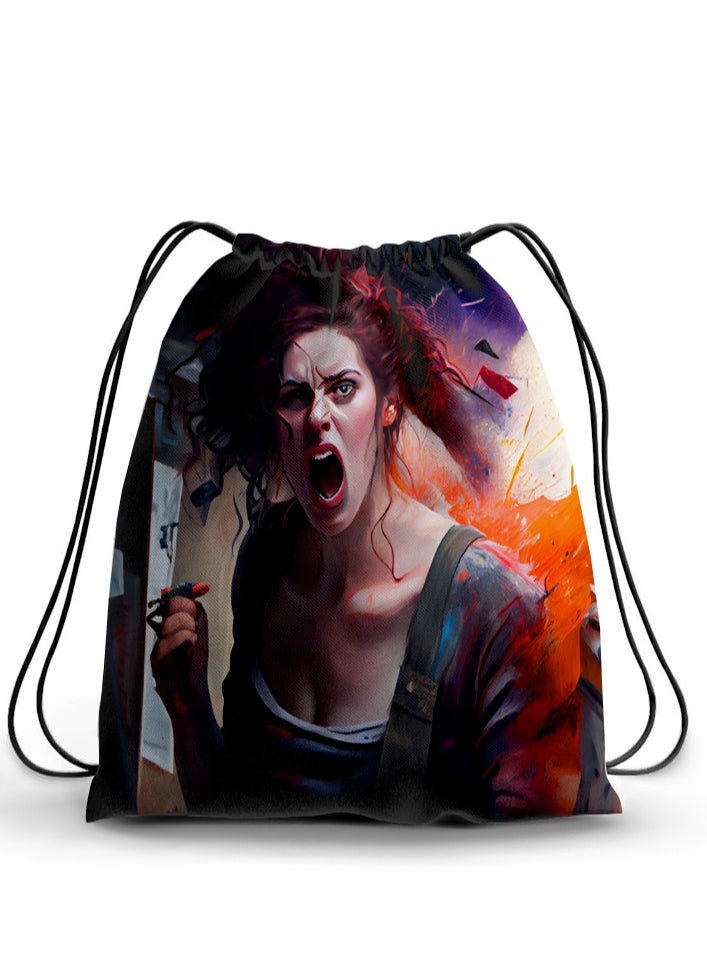 Tat - Drawstring Backpack - Image 1