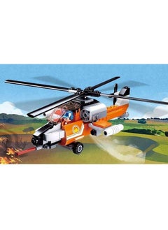Sluban 129-Piece Aviation Series - Fire Helicopter Building Set With Figure, Multicolored  - Image 4