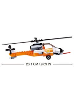 Sluban 129-Piece Aviation Series - Fire Helicopter Building Set With Figure, Multicolored  - Image 2