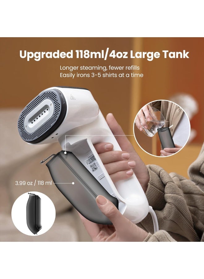 Neakasa Magic 1 Portable Handheld Garment Steamer, Air Iron Steamer with 2300Pa Suction, Fast Steam Wrinkle Remover, Dual Mode for All Fabrics, Instant Dry Technology, 30s Heat-Up, Travel Ready - Image 4