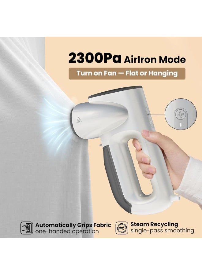 Neakasa Magic 1 Portable Handheld Garment Steamer, Air Iron Steamer with 2300Pa Suction, Fast Steam Wrinkle Remover, Dual Mode for All Fabrics, Instant Dry Technology, 30s Heat-Up, Travel Ready - Image 2