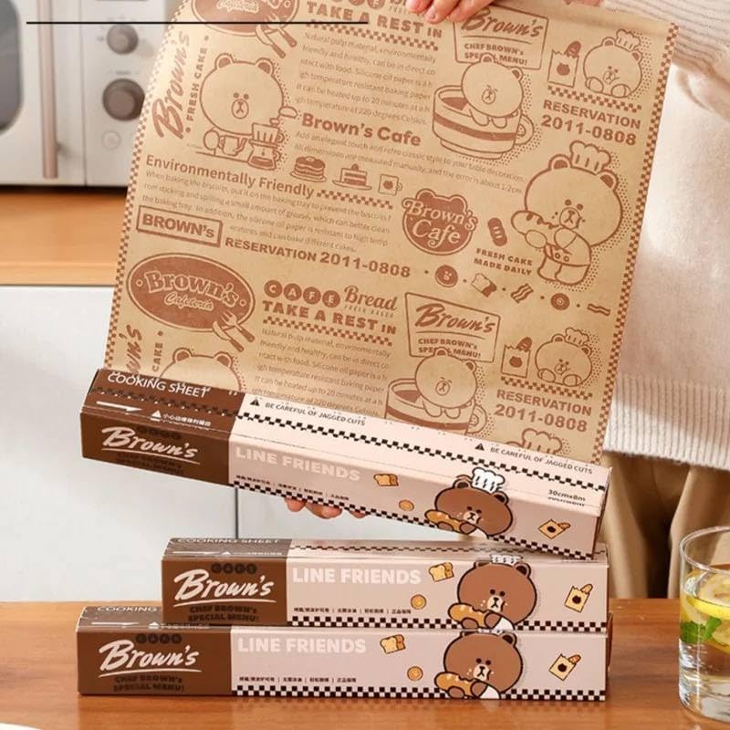 Vintage Newspaper Baking Paper, Greaseproof Non - Stick Food Wrapping Paper, Suitable for Air Fryer, Baking and Serving (Multi Color) (20) - Image 3