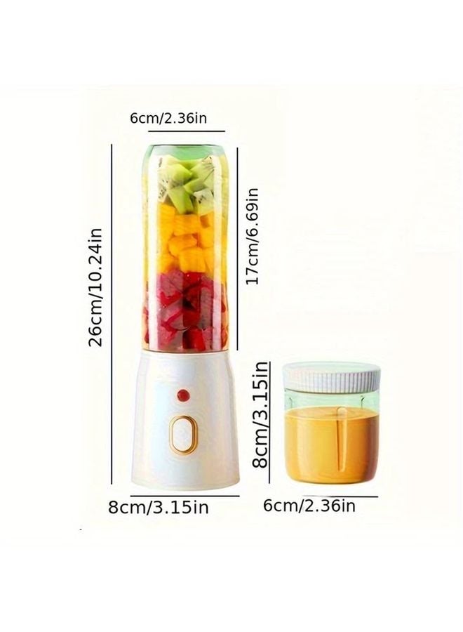 Upgrade White Portable Electric Juice Cup 5 in 1 Rechargeable USB Charging For Home Travel - Image 3