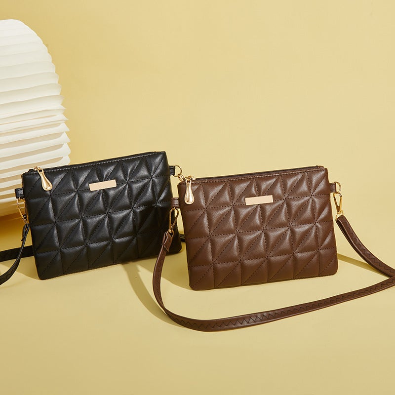 Women's PU Leather Crossbody Bag with Embroidery - Image 2