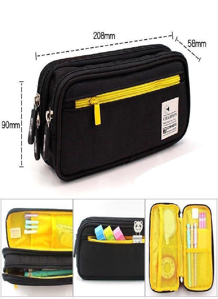 Eckek - Large Capacity Pencil Case Stationery Cute Boys Girls Gift Pen Bag Pen Box Pencil Cases Storage Student School Office Supplies - Image 1
