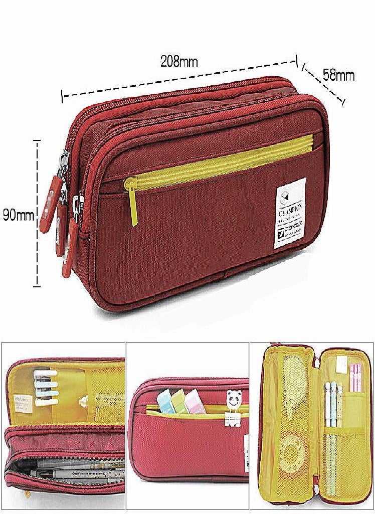 Eckek - Large Capacity Pencil Case Stationery Cute Boys Girls Gift Pen Bag Pen Box Pencil Cases Storage Student School Office Supplies - Image 1