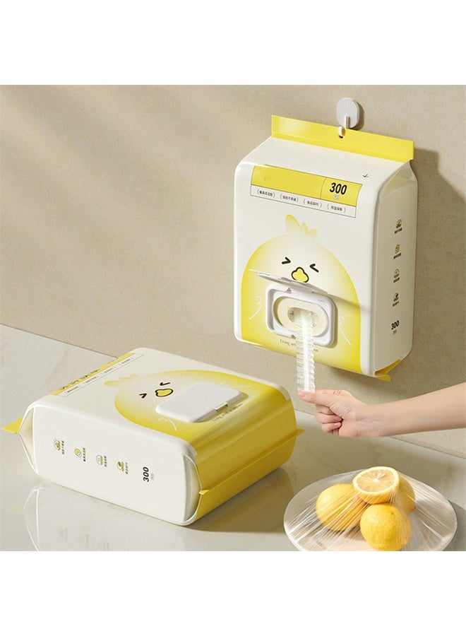 هومستر 300 جهاز كمبيوتر شخصي غطاء فيلم التمسك الصف الغذائي المتاح ، وعاء مطبخ سهل السحب وأغطية لوحات لطلاجة الأغذية والفواكه وتخزين الوجبات - Image 4