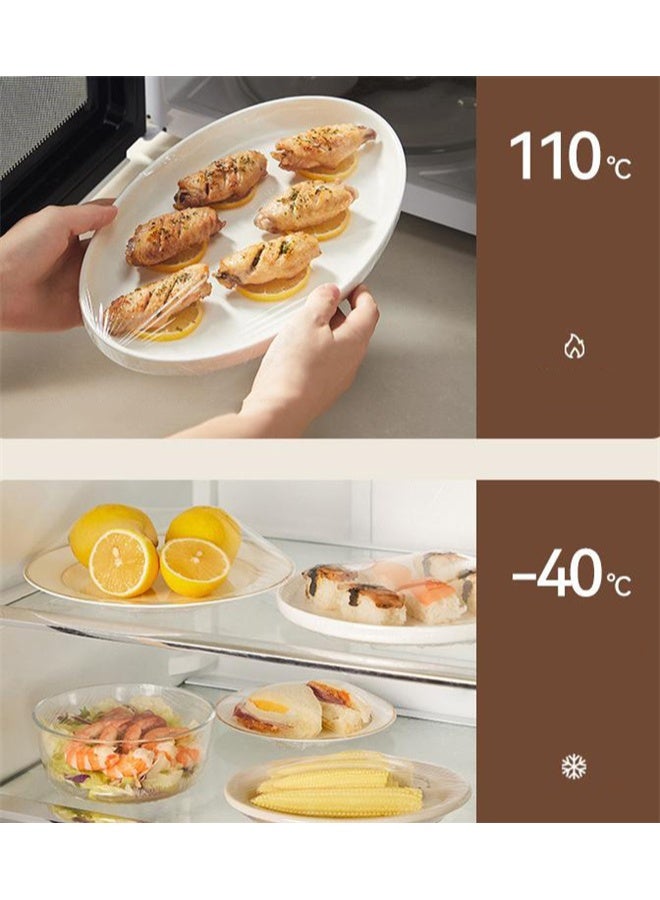 هومستر 300 جهاز كمبيوتر شخصي غطاء فيلم التمسك الصف الغذائي المتاح ، وعاء مطبخ سهل السحب وأغطية لوحات لطلاجة الأغذية والفواكه وتخزين الوجبات - Image 3