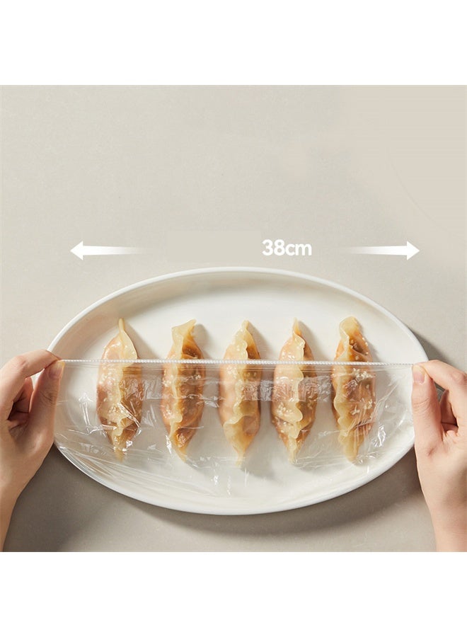 هومستر 300 جهاز كمبيوتر شخصي غطاء فيلم التمسك الصف الغذائي المتاح ، وعاء مطبخ سهل السحب وأغطية لوحات لطلاجة الأغذية والفواكه وتخزين الوجبات - Image 2