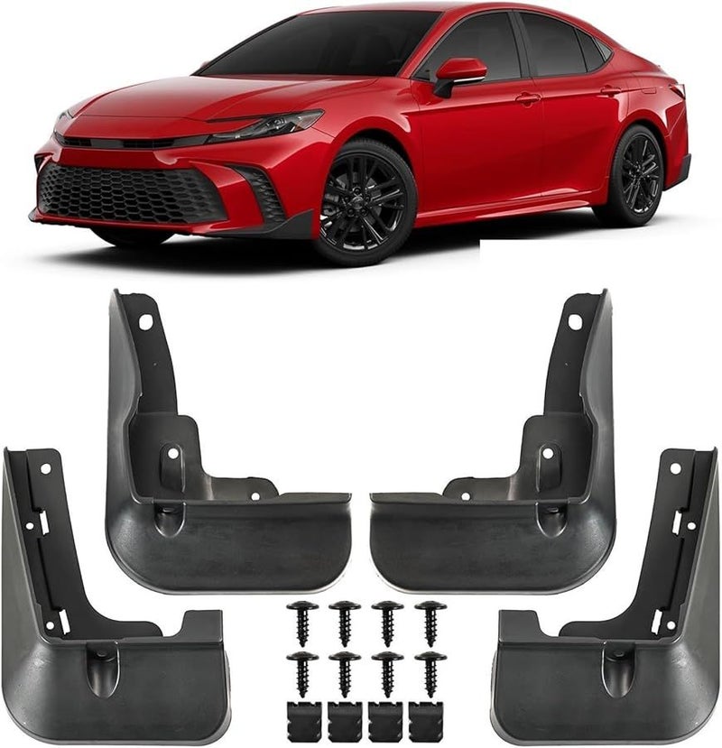 Toyota Camry 2024 2025 2026 Mud Flaps Set of 4 Front Rear Splash Guards Color 1Z12051 YD - Image 2