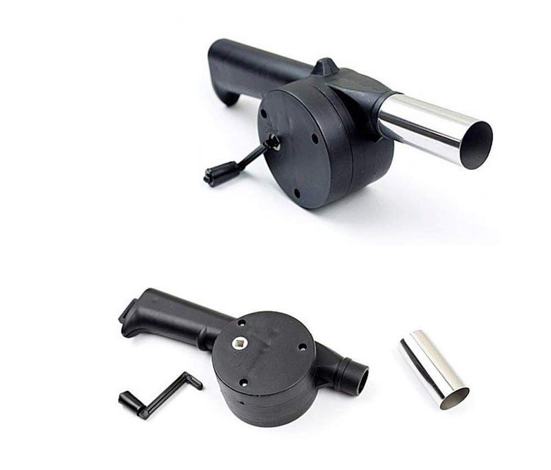 credsy Outdoor Cooking BBQ Hand Crank Fan for Charcoal Grill Barbecue Campfire Airfoil Air Blower - Image 3