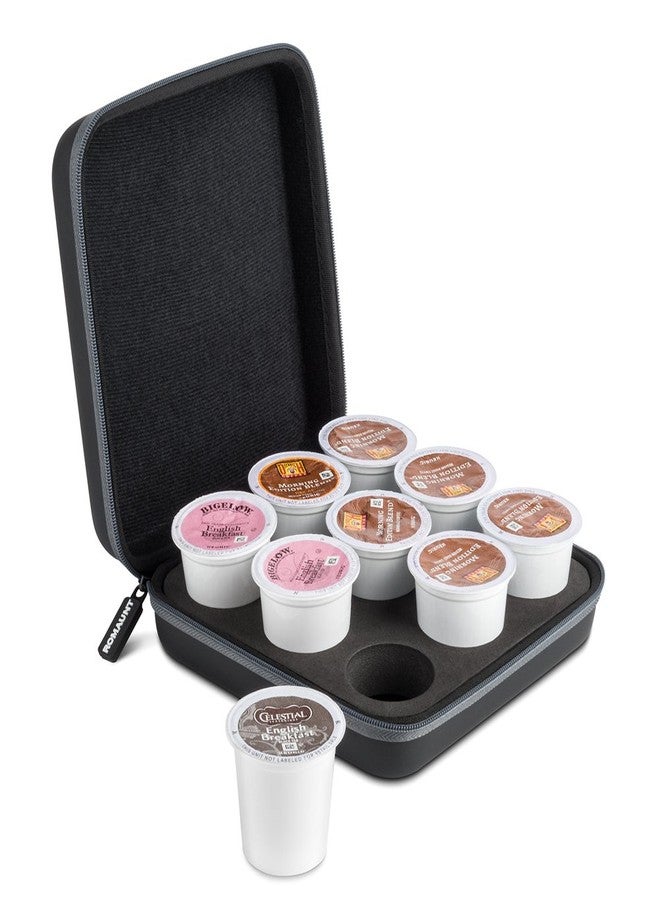 ROMAUNT Coffee Pods Holder Compatible For K-Cup, Accessory For Portable Camping Coffee Maker, Protective Travel Carrying Case Single Serve Manual Machine Brewer, Holds 9 Count - Image 1