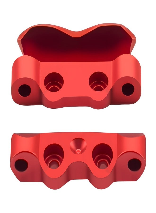 FSDKEDUF Aluminum Rear Pin Mounts for Losi Micro-B & Micro-T – Durable CNC Upgrade Parts RC Car Accessories for Performance & Replacement (Red) - Image 1