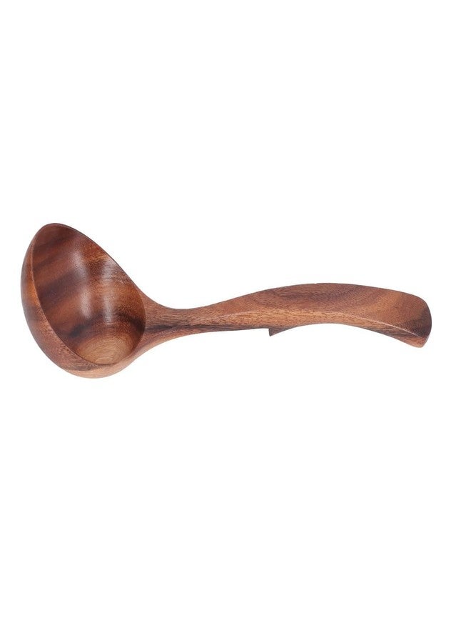Beufee Wooden Soup Spoon, Ladle With Long Handle for Cooking and Serving - Large Wooden Ladles (S) - Image 1