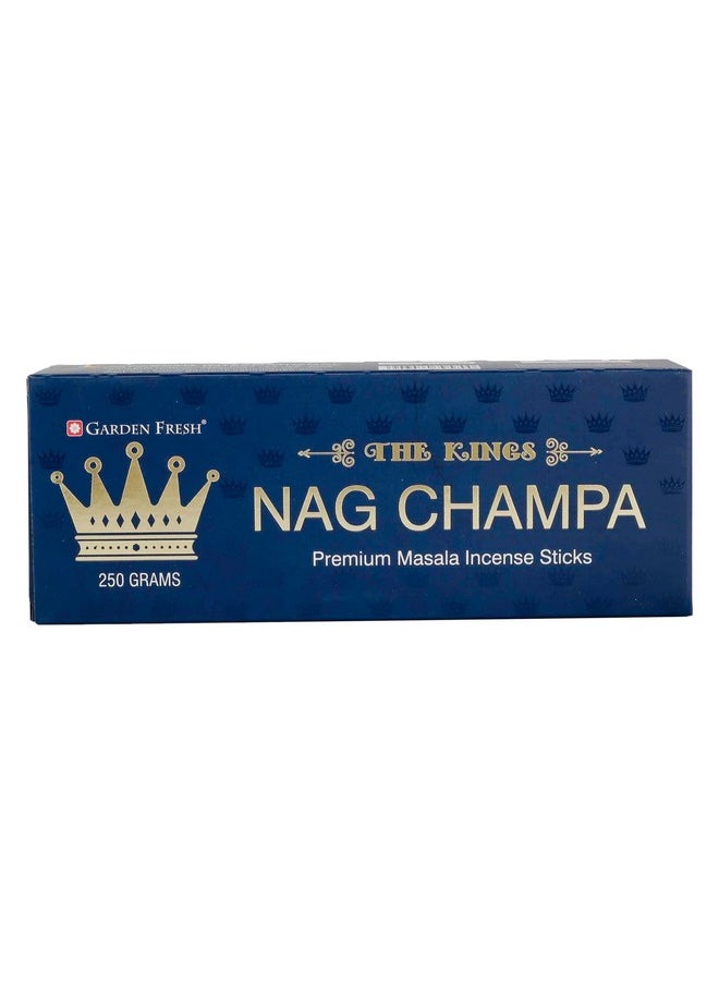 GARDEN FRESH - Premium Nag Champa Agarbatti Incense Sticks Box 250Gms Hand Rolled Agarbatti Fine Quality Incense Sticks For Purification, Relaxation, Positivity, Yoga, Meditation - Image 1