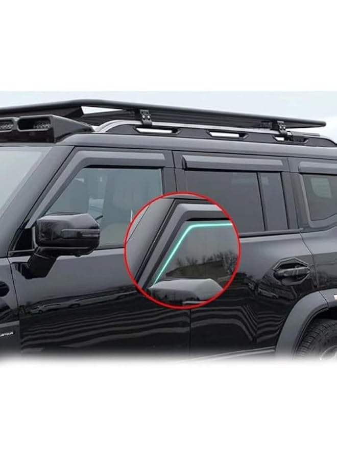 Topleo Window Visors Rain Guards for Jetour T2 2023 2024 2025, Glass Deflectors for Jetour Traveler Accessories Vent Window Out-Channel Extra Durable 6PCS - Image 2