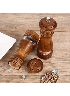 Wood Salt and Pepper Grinder Set - Manual Mill with Adjustable Ceramic Rotor, Refillable, Acrylic Window - 6.5 inch, 2 Pack - pzsku/Z8BDAFD4B53CD8D102F26Z/45/_/1718347993/219b59ff-db5a-433e-bd1d-bebc49ea060c