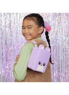 Na! Na! Na! Surprise Na! Na! Na! Surprise Mini Backpack Bedroom Lizzy York Fashion Doll, Fuzzy Purple Bear Backpack, Gift for Kids, Ages 5 6 7 8+ Years  - Image 2