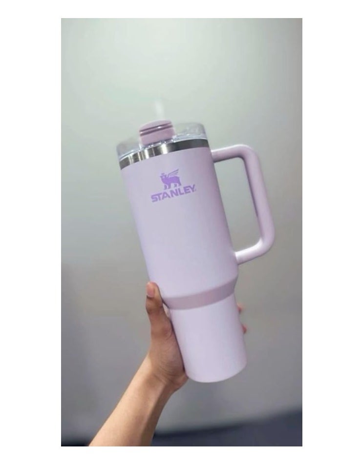 Stanly - Quencher H2.0 Flowstat Vacuum Insulated Stainless Steel Tumbler with Lid and Straw for Water, Iced Tea, Coffee, Smoothies and More 1.18L Stanley Purple - Image 1