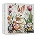 PPuzzling Easter Bunny Puzzle for Adults 1000 Pieces Cute Rabbit with Spring Flowers Butterfly and Decorative Egg Jewel Art Jigsaw Puzzle Challenging Spring Garden Jigsaw Puzzle for Easter Lovers - Image 2