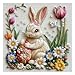 PPuzzling Easter Bunny Puzzle for Adults 1000 Pieces Cute Rabbit with Spring Flowers Butterfly and Decorative Egg Jewel Art Jigsaw Puzzle Challenging Spring Garden Jigsaw Puzzle for Easter Lovers - Image 4